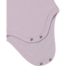 Mini Damla Minidamla Kısa Kol Basic 3'lü Set 1-18  Ay Çıtçıtlı Badi - Pembe