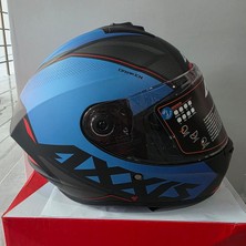 Axxis Kapalı Kask Axxıs Mat Mavi Siyah Xl