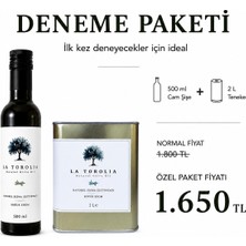 La Torolia Naturel Sızma Soğuk Sıkım Zeytinyağı Deneme Paketi - 500 ml x 2 Lt