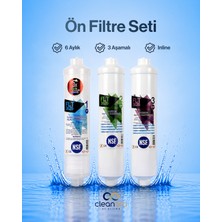 Cleanara Ön Filtre Seti – Çok Aşamalı Inline Sistem - Nsf Onaylı Filtreler