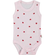 Civil Baby Uğur Böceği Empirme 0-3 Yaş Çıtçıtlı Badi - Pembe