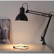 Elarque Masa ve Gece Lambası Duvara Monte Çelik Çalışma Lambası, Modern Tasarım