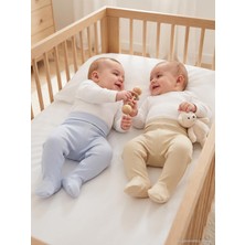 Mini Damla Minidamla Patikli Basic 2'li Set 3-9 Ay Tek Alt Bebe - Mavi