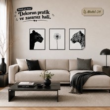 Akıllı Kağıt Statik Tutunma Özellikli Tablo - Poster Hayvan (Model- 34)