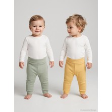 Mini Damla Minidamla Patiksiz Basic 2'li Set 3-12 Ay Tek Alt Bebe - Yeşil