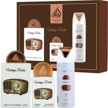 Lattafa Pride Vintage Radio Edp 100 ml + Edp 20 ml + 200 ml Deospray Unisex Parfüm Seti