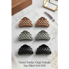 Tokacım43 Küçük Boy Pens Toka 6 Adet Pastel Renkler