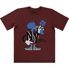 Civil Boys Ny Skate Sprey Basklı 10-13 Yaş Tişört - Turuncu