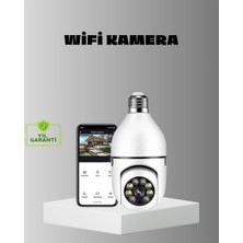 Ematcrt Mey Ithalat® Akıllı Duy Kamera Gece Görüşlü ve Hareket Algılama Sensörlü