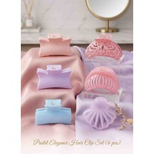 Tokacım43 Küçük Boy Pens Toka 6 Adet Pastel Renkler