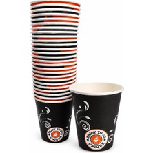 7 Oz Karton Bardak 1000 Adet Renkli Desenli ve Gıda Temasına Uygun