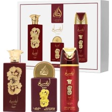 Lattafa Pride Ansaam Gold Edp 100 ml + Edp 20 ml + Deodorant 200 ml Kadın Parfüm Seti