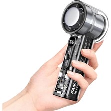 Ematcrt Mey Ithalat® Taşınabilir El Fanı  100 Seviyeli Rüzgar Hızı Ayarı  Sessiz Çalışma - Dijital Ekranlı