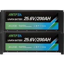 Antfea L5120 25.6V 200AH Istiflenebilir Lityum Akü Lifepo4 2 Adet - 10.24 Kwh