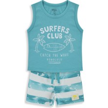 Civil Baby Surfers Club Baskılı 6-18 Ay Takım - Yeşil