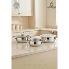 Amboss Madrid 5 Parça Paslanmaz Çelik Pişir & Sakla Set