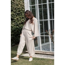 Nisan Triko Beli Lastikli Balon Pantolon