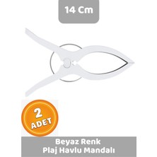 Canvela 2 Adet Xl Büyük Boy Şezlong Plaj Havlu Mandalı Halı Asma Battaniye ve Havlu Tutucu Mandal