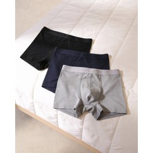 Ang-Scarf Bolero Premium Erkek 3'lü Boxer Antrasit-Gri-Siyah