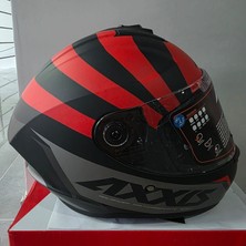 Axxis Kapalı Kask Axxıs Mat Kırmızı Siyah 2xl