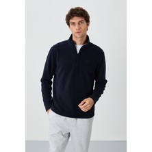 Air Jones River Lacivert Dik Yaka Erkek Polar Sweatshirt - 88310