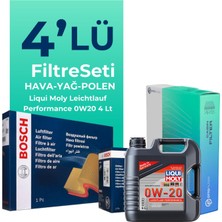 Bosch  Honda Hr-V 1.5 Benzin Filtre Bakım Seti Liqui Moly Motor Yağlı (2015-2021) 4 Lü