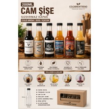Cold Brew Trend By Uğur Çadırcı 200 ml Cam Şişe – Sızdırmaz Plastik Kapaklı – Cold Brew / Sos / Içecek / Şurup Için