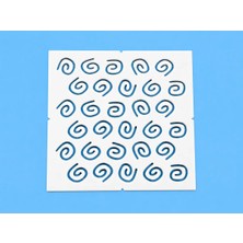 Besing Sashiko Spiral Nakış Şablonu | Kumaş Çizim Kalıbı | Dikiş & Patchwork Yardımcısı