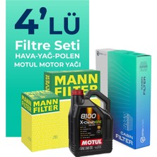 Mann Filter  Audi Q7 3.0 Dizel Filtre Bakım Seti Motul Motor Yağlı (2006-2011) 4 Lü