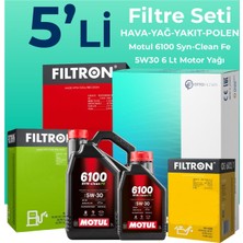 Filtron  Ford Mondeo 2.0 Dizel Filtre Bakım Seti Motul Motor Yağlı (2002-2008) 5 Li