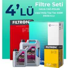Filtron  Renault Talisman 1.6 Dizel Filtre Bakım Seti Liqui Moly Motor Yağlı (2015-2018) 4 Lü