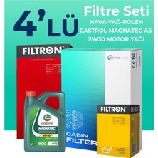 Filtron  Hyundai I20 1.4 Benzin Filtre Bakım Seti Cast Rol Motor Yağlı (2014-2019) 4 Lü