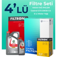 Filtron  Nissan Qashqai 1.3 Benzin Filtre Bakım Seti Cast Rol Motor Yağlı (2019-2023) 4 Lü