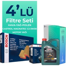 Bosch  Ford Mondeo 1.6 Dizel Filtre Bakım Seti Cast Rol Motor Yağlı (2015-2018) 4 Lü