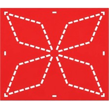 Besing Sashiko Nakış Şablonu | Geometrik Desenli 3D Baskı Dikiş Kalıbı
