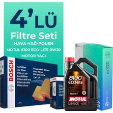 Bosch  Honda Civic 1.6 Benzin Fd6 Filtre Bakım Seti Motul Motor Yağlı (2006-2011) 4 Lü