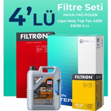Filtron  Audi A7 2.0 Tfsi Quatro 252 Hp Filtre Bakım Seti Liqui Moly Motor Yağlı (2014-2018) 4 Lü