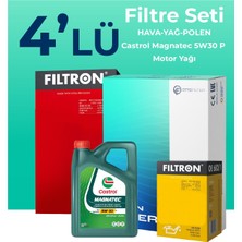 Filtron  Peugeot 3008 1.5 Dizel Filtre Bakım Seti Cast Rol Motor Yağlı (2018-2024) 4 Lü