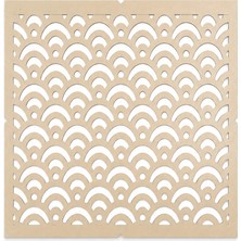 Besing Sashiko Yoğun Dalga Şablonu | Kumaş Çizim Kalıbı | Nakış & Quilting Yardımcısı