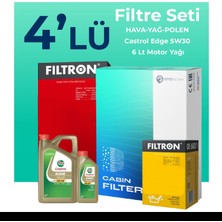 Filtron  Honda Cr-V 2.2 Dizel Filtre Bakım Seti Cast Rol Motor Yağlı (2006-2011) 4 Lü