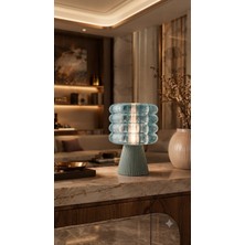 Alpin Modern Masa Lambas Organik Pla Malzemeden 3D Dekoratif Abajur  – Salon, Yatak Odası ve Ofis Için