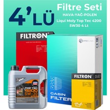 Filtron  Audi Q2 1.4 Tfsi Filtre Bakım Seti Liqui Moly Motor Yağlı (2016-2021) 4 Lü