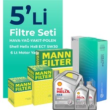 Mann Filter  Ford Mondeo 2.0 Dizel Filtre Bakım Seti Shell Motor Yağlı (2002-2008) 5 Li