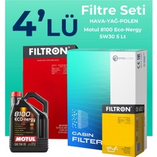Filtron  Renault Megane 2 1.4 Benzinli Filtre Bakım Seti Motul Motor Yağlı (2002-2010) 4 Lü