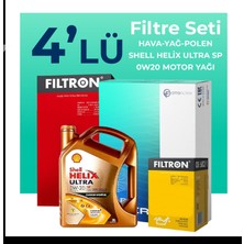 Filtron  Volkswagen Tiguan 1.5 Tsi Filtre Bakım Seti Shell Motor Yağlı (2018-2024) 4 Lü