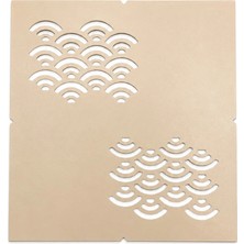 Besing Sashiko Mini Dalga Şablonu | Kumaş Çizim Kalıbı | Nakış & Quilting Yardımcısı
