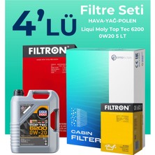 Filtron  Audi A3 1.5 Tfsi Filtre Bakım Seti Liqui Moly Motor Yağlı (2016-2019) 4 Lü