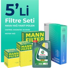 Mann Filter  Ford Mondeo 1.6 Dizel Filtre Bakım Seti Cast Rol Motor Yağlı (2011-2014) 5 Li