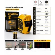 Chattel CHT950 Lazer Otomatik Şakül 10 Metre Maksimum Lazer Mesafesi