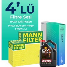 Mann Filter  Subaru Legacy 2.0 Filtre Bakım Seti Motul Motor Yağlı (2009-2015) 4 Lü